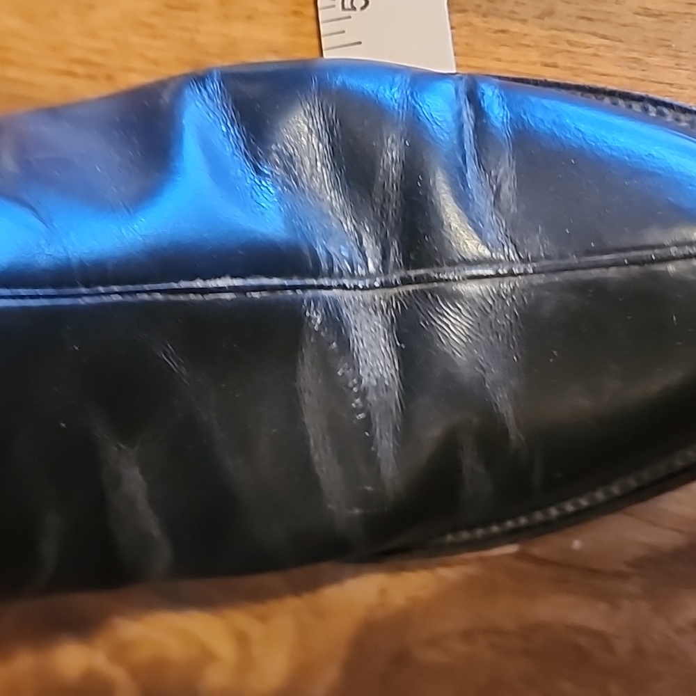 EXCELSIOR Black Boots Leather Shiny Well Made Very Little Wear Side Boot Pulls - Picture 9 of 11